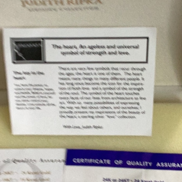 Judith Ripka Sterling love pendant - Picture 10 of 11